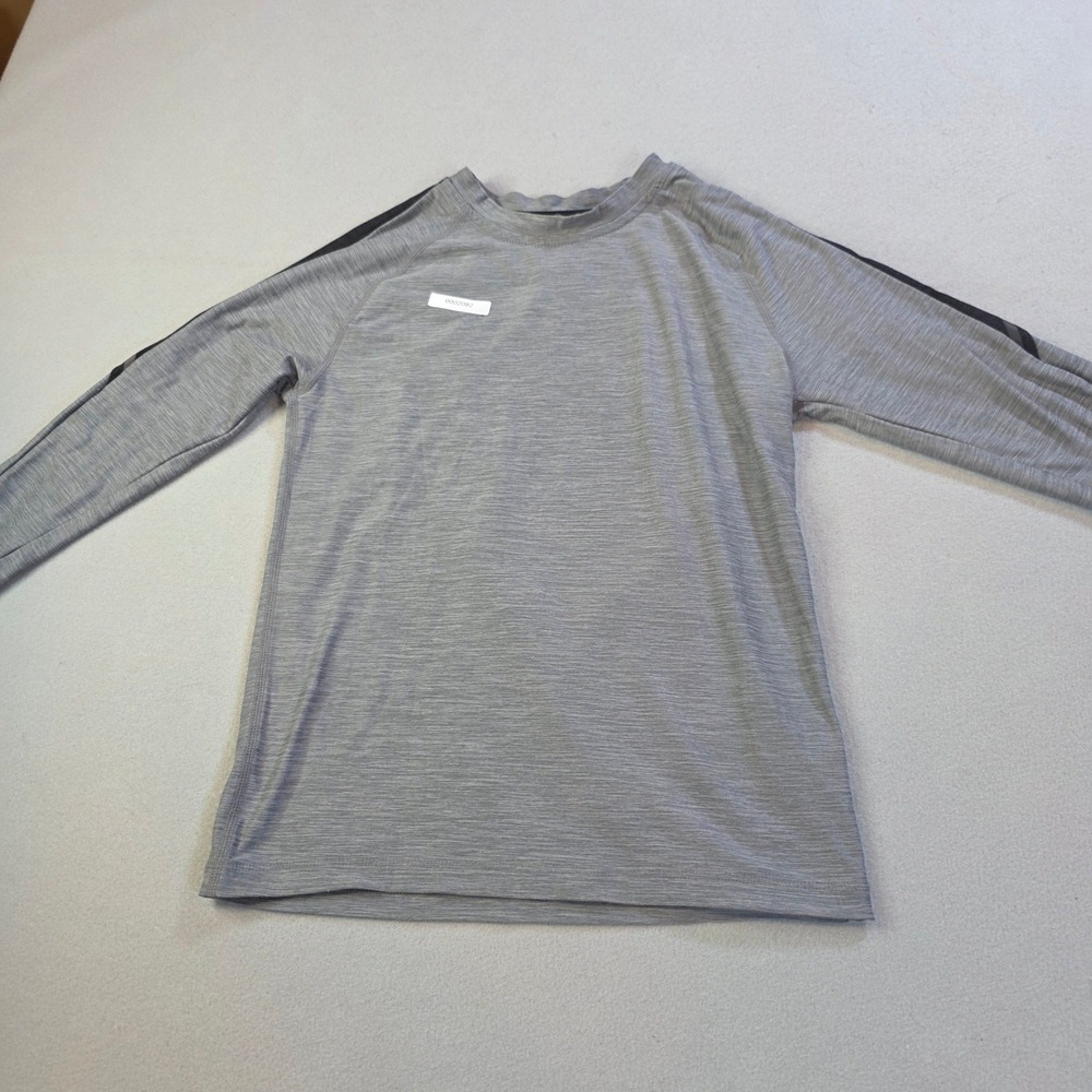 Russell Dri-Power 360 Mens Gray Space Dye Long Sleeve Shirt Size M